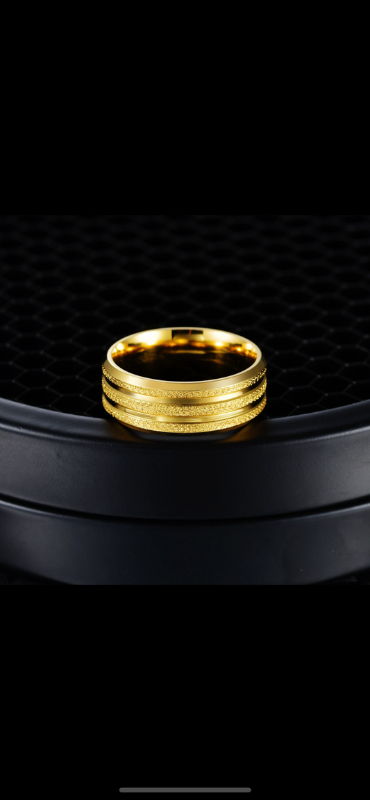 Stainless Steel Ring - Gold