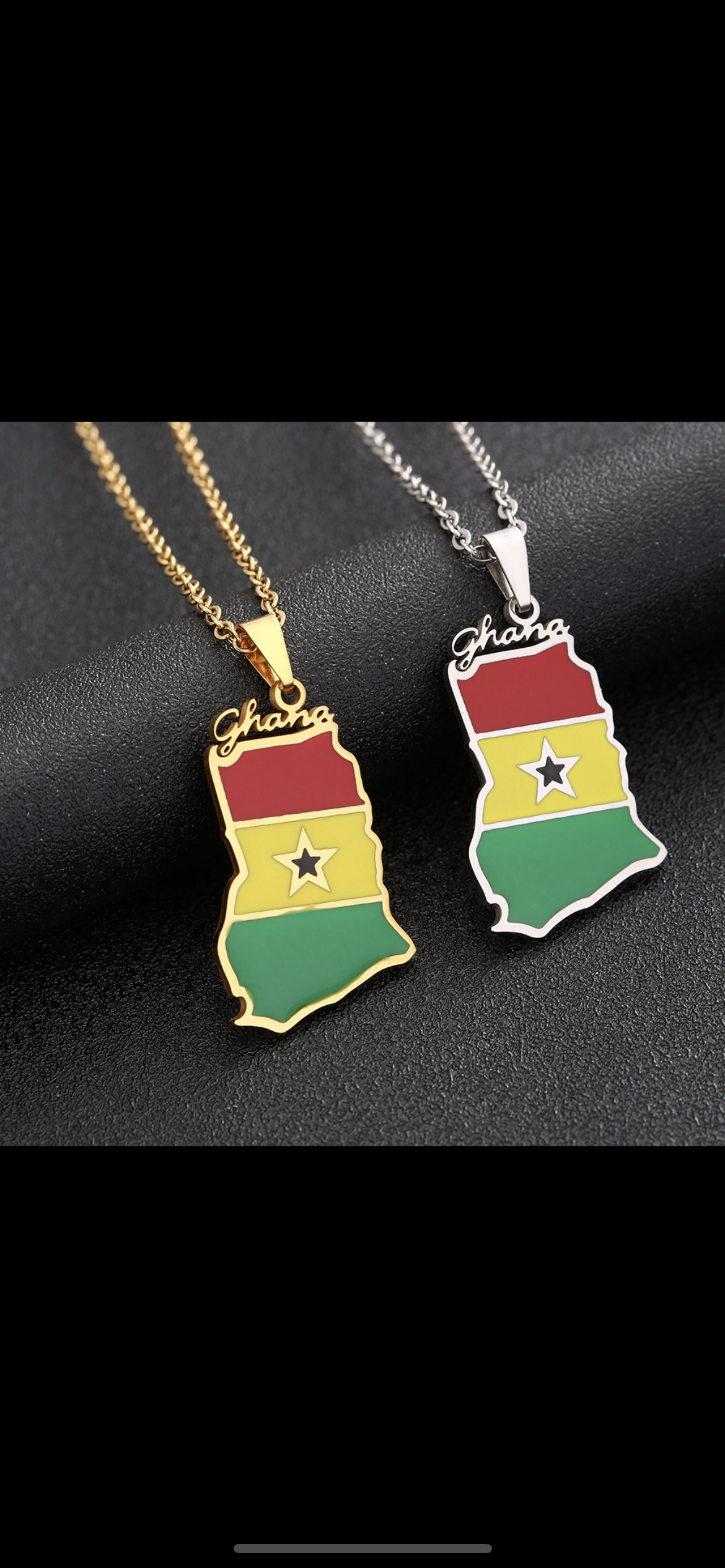 Necklace - Ghana - The Black Star 🇬🇭