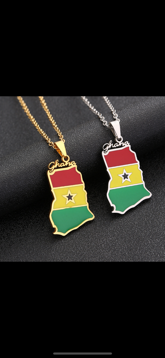 Necklace - Ghana - The Black Star 🇬🇭